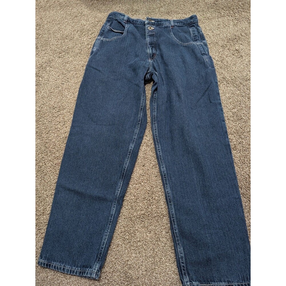 Vintage Guess Jeans 90s G.J.  Men's 34x32 Relaxed Straight Leg Denim Made in USA